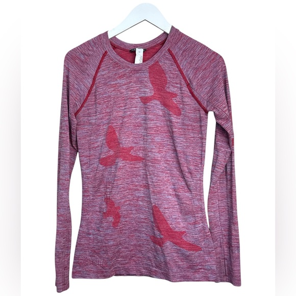 oiselle Tops - Oiselle Long Sleeve Shirt with Bird Design Small